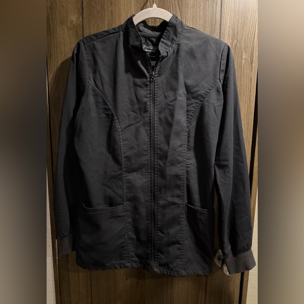 Uniform Advantage Black Scrub Jacket